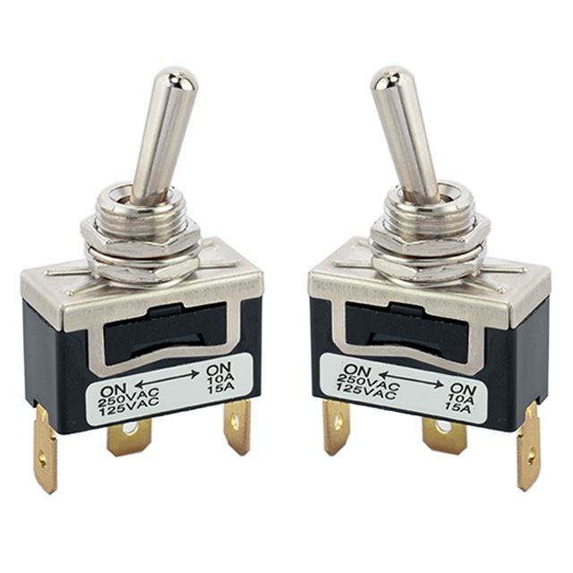 Toggle switch SPDT on-on 10A 250VAC quick terminal 3 positions