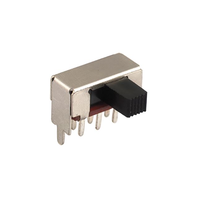 Right angle slide switch 2P2T on-on 0.5A 50VDC PCB terminal