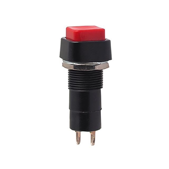 Square pushbutton switch latching type off-on 3A 125VAC 2 pins