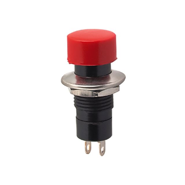 Circle pushbutton switch NO type off-(on) momentary 3A 125VAC 2 pins