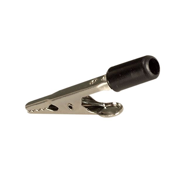 Crocodile clip with handle nickel plated