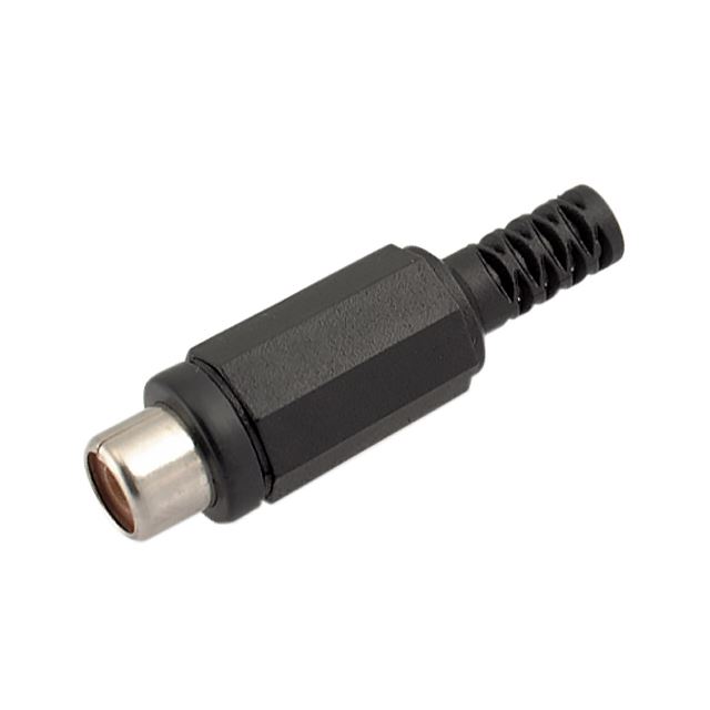 Audio/video connector phono RCA jack cable mount