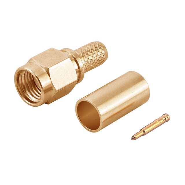 RF connector coaxial connector SMA plug crimp type RG58U gold plated