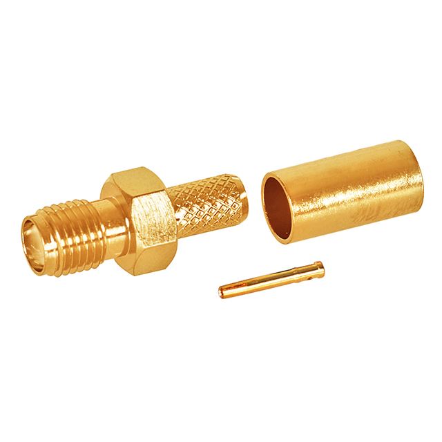 RF connector coaxial connector SMA jack crimp type RG58U gold plated