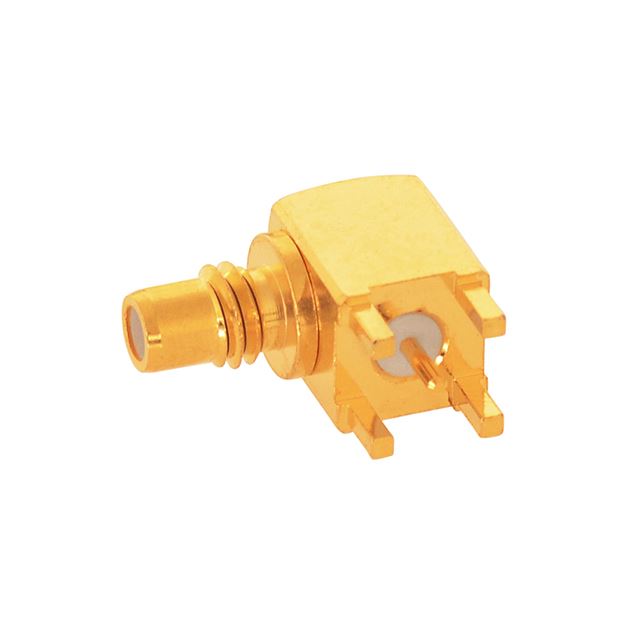 RF connector coaxial connector right angle SMC plug PCB mount gold plated