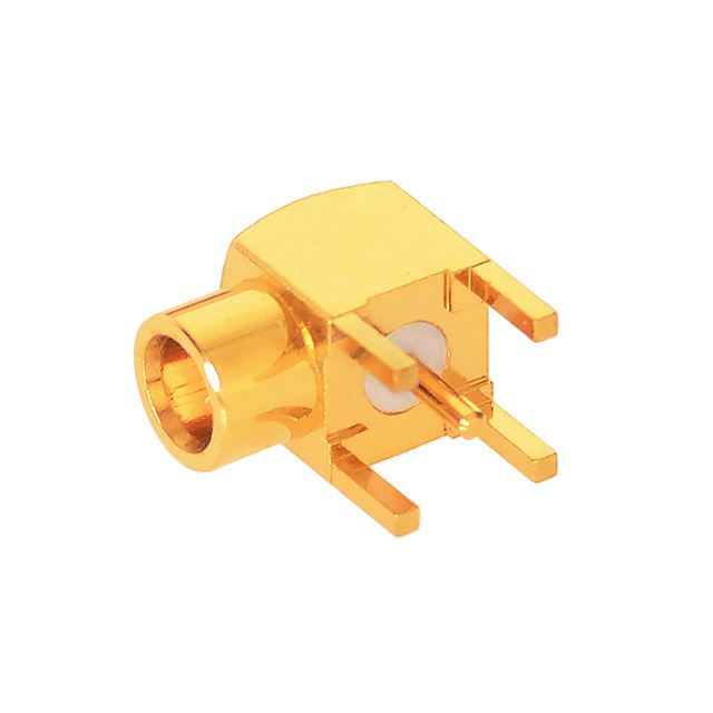 RF connector coaxial connector right angle MCX jack PCB mount gold plated