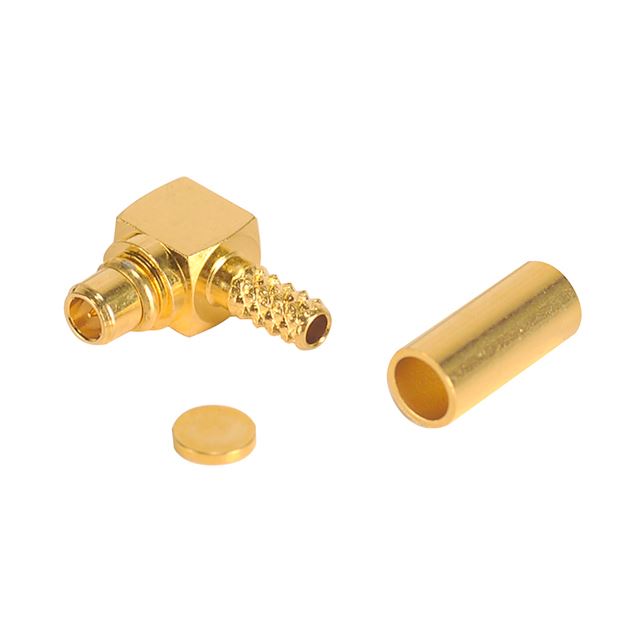 RF connector coaxial connector right angle MMCX plug crimp type RG174U gold plated
