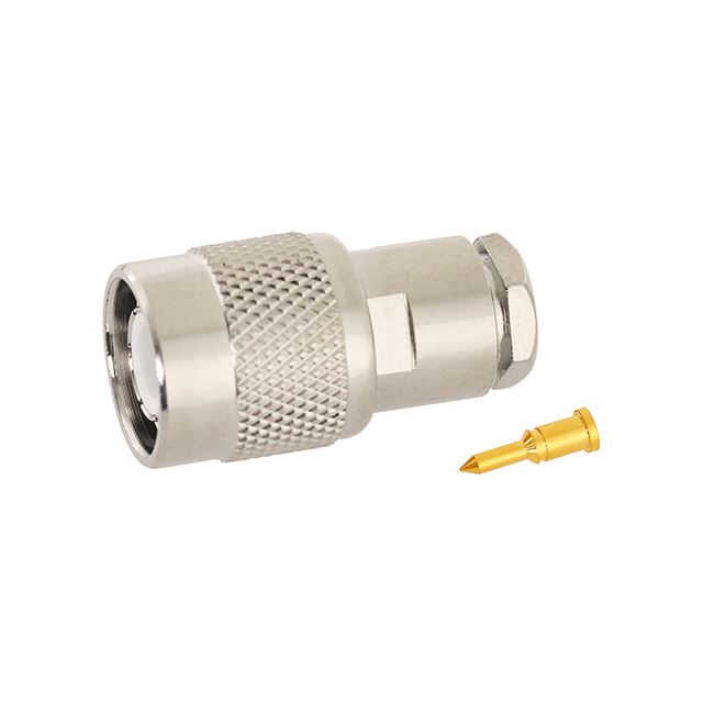 RF connector coaxial connector TNC plug clamp type RG213U teflon gold pin