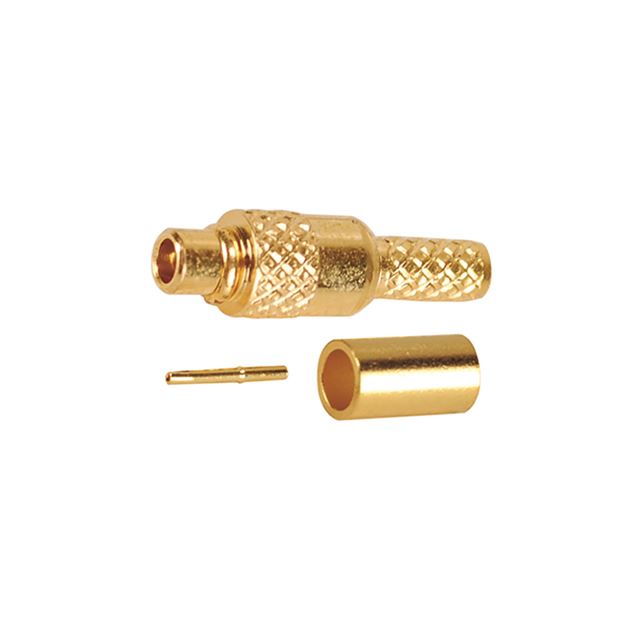 RF connector coaxial connector reverse polarity MMCX plug crimp type RG174U gold
