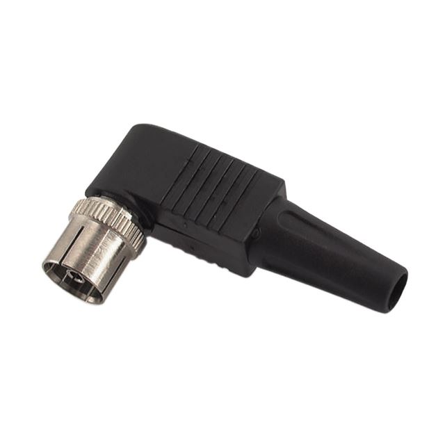 RF connector coaxial connector right angle PAL jack solderless type