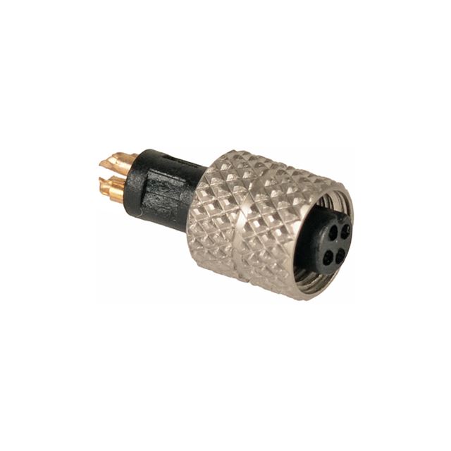 Waterproof female M5 connector 4 contacts IP67 1A 60V