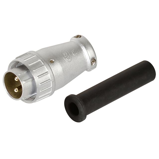 2 way male cable mount M22 circular connector 250V 15A