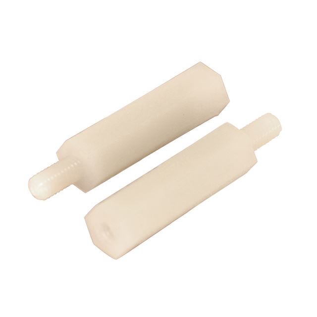 Nylon hex standoff male-female spacer M3 15mm natural