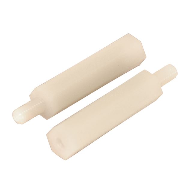 Nylon hex standoff male-female spacer M3 20mm natural
