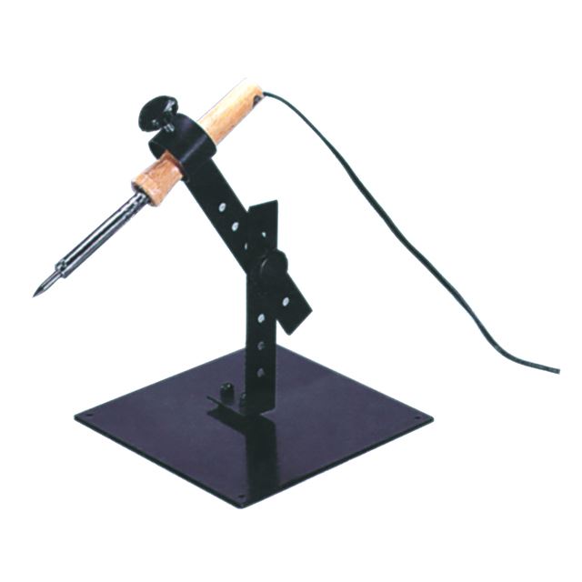 Soldering iron stand arm action