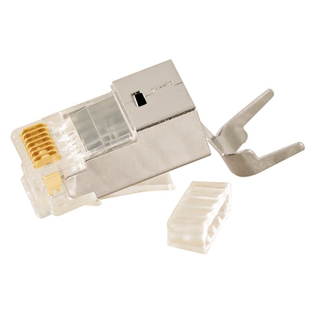 Modular connector shielded plug 8P8C RJ45 for CAT.6a with insert