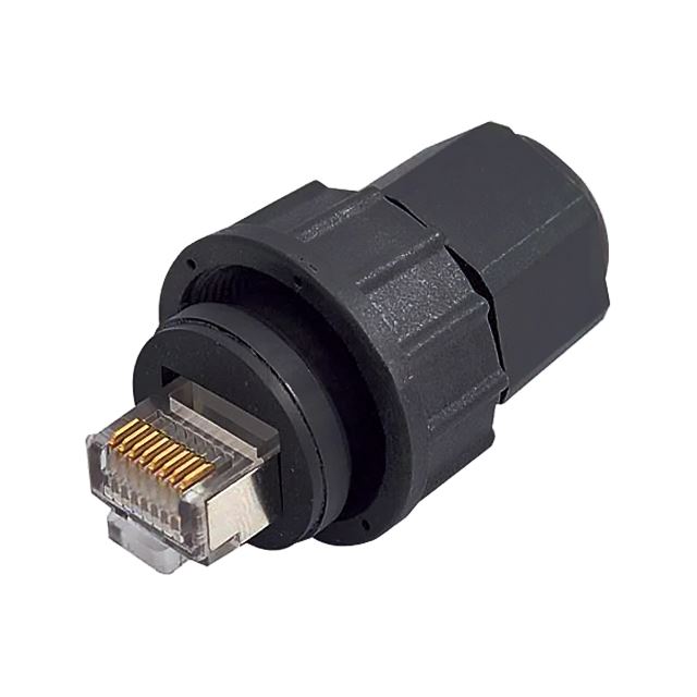 Modular connector waterproof shielded plug 8P8C RJ45 for Cat.6 IP67