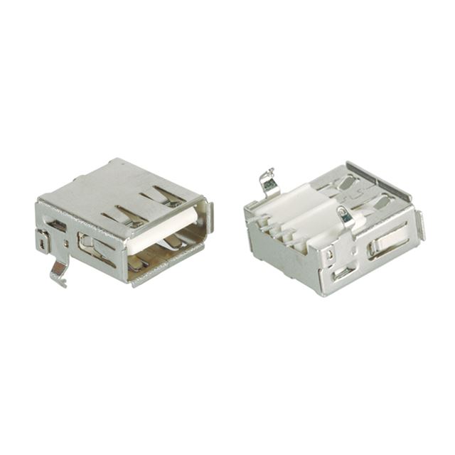 USB connector, USB type A socket right angle SMT
