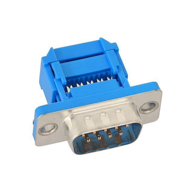 9 Pins IDC D-sub ribbon cable connector plug
