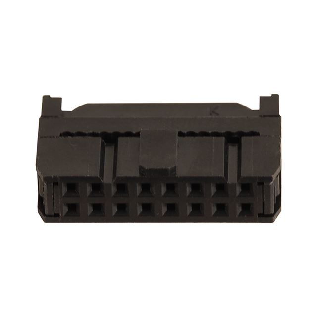 2.54mm Pitch 16 ways IDC connector socket with strain relief 2 rows