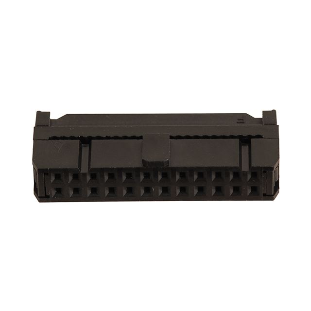 2.54mm Pitch 24 ways IDC connector socket with strain relief 2 rows