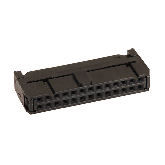 2.54mm Pitch 26 ways IDC connector socket with strain relief 2 rows
