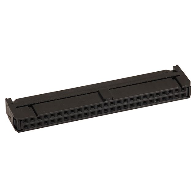 2.54mm Pitch 50 ways IDC connector socket with strain relief 2 rows