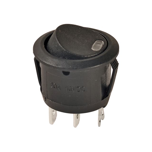 Round type rocker switch with LED SPST on-off 16A 125VAC 10A 250VAC 4 positions