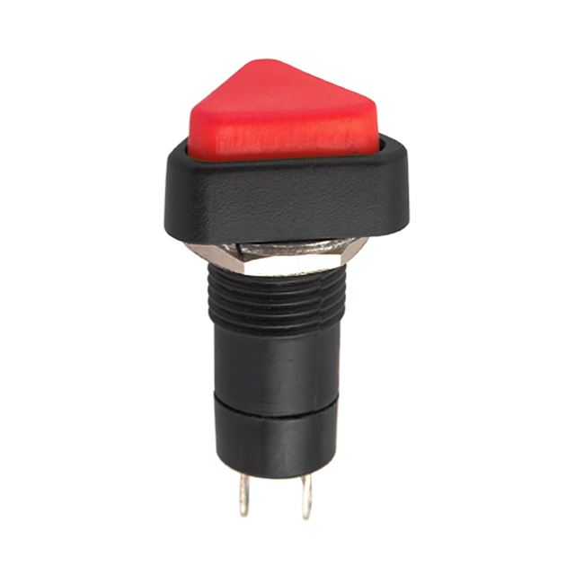 Triangle pushbutton switch NO type off-(on) momentary 3A 125VAC 2 pins