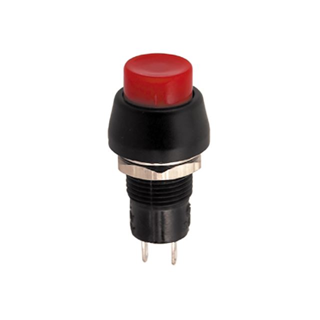 Circle pushbutton switch SPST NO type off-(on) momentary 3A 125VAC 1A 250VAC 2 pins