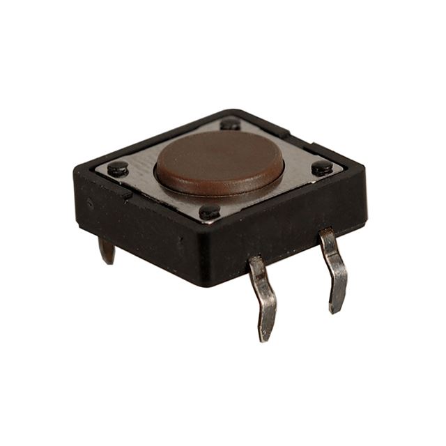 Tact switch 12x12mm through hole brown 160gf 0.05A 12VDC