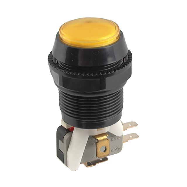 Illuminated pushbutton switch without lamp with micro switch SPDT on-on 1A 12VDC