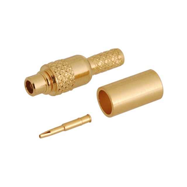 RF connector coaxial connector MMCX plug crimp type RG178U gold plated