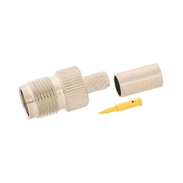 RF connector coaxial connector reverse polarity TNC jack crimp type H155 teflon gold pin