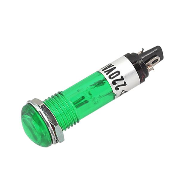 Neon indicator lamp green fluo 220V