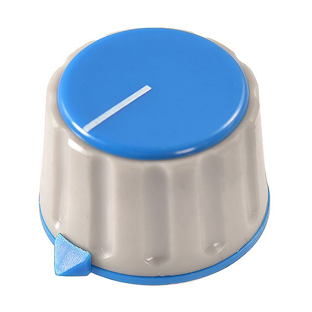 Pointer control knob 6.0mm shaft plastic 28.7mm diameter