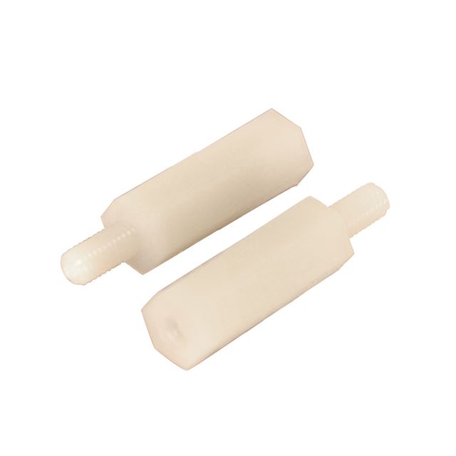 Nylon hex standoff male-female spacer M3 10mm natural