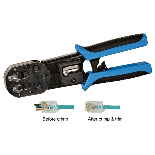 RJ11/RJ12/RJ45 Crimping Tool, Cable Stripper