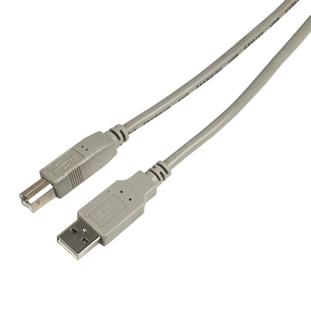 USB cable, type A plug to type B plug 1.83M